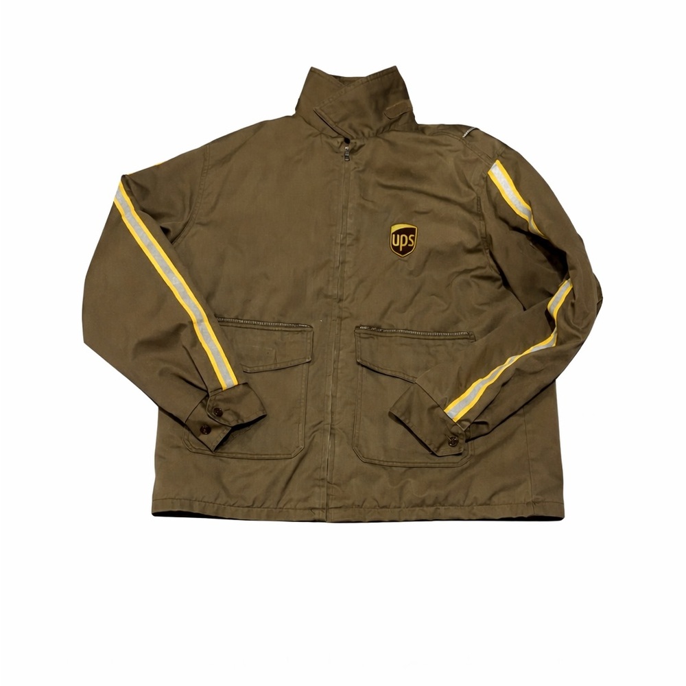 Vintage UPS delivery jacket used size Large mens